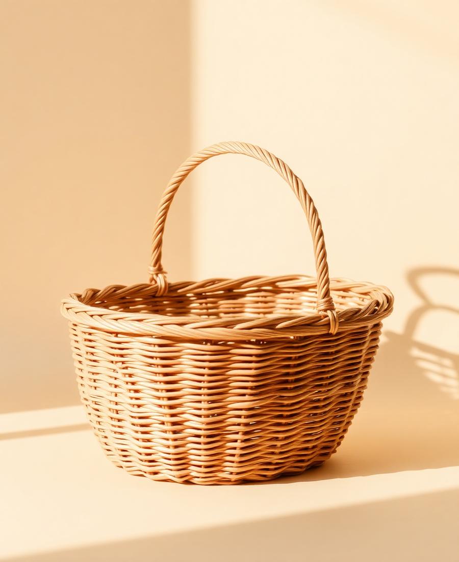 Woven Rattan Basket